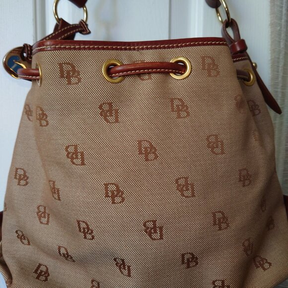 Dooney & Bourke Signature Drawstring Bucket Bag - Picture 12 of 14